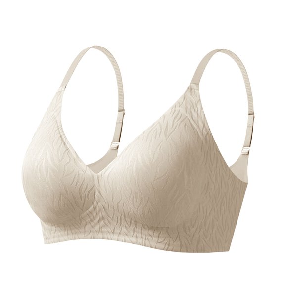 Endives Women's Bars Daily Solid Color Bra Adjustable Straps Breast Cup Underwear