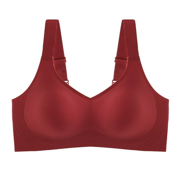 Endives Women's Bras Summer Thin Jelly Strip Underwear Small Chest Gathered Without Ring Sports Yoga Vest Soft Support Bra