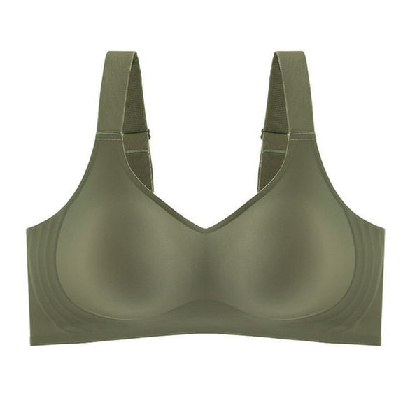Endives Women's Bras Summer Thin Jelly Strip Underwear Small Chest Gathered Without Ring Sports Yoga Vest Soft Support Bra