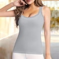 thumbnail image 1 of Endives Women's Camisole Top Lace Trim Sleeveless Tank Top Base Layer Daily Wear Inner Wear Grey, 1 of 5