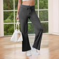 thumbnail image 1 of Endives Women's Casual Pants Loose Trousers High Waist Drawstring Comfortable Leisure Pyjama Bottoms Loose Work Jogging Bottoms Yoga Pants, 1 of 5