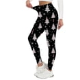 thumbnail image 1 of Endives Women's Fleece Lined Leggings Velvet Warm Christmas Retro Printed Home Leggings Warm Winter, 1 of 6
