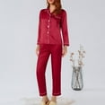 thumbnail image 1 of Endives Women's Nightgown ​Long Pajama Nightwear Women Robe Set New Underwear Suit Satin Pajamas Loose Pajama Sets, 1 of 8