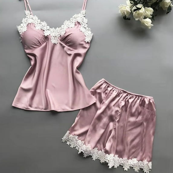Endives Women's Pajama Sets Suspenders Similar Underwear Home Pajamas Two Piece Lace Suspenders Home Clothes Suits