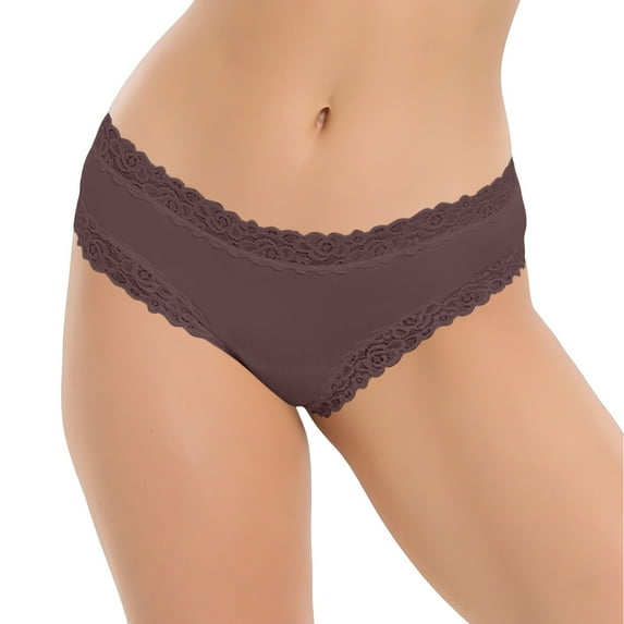Endives Women's Panties High Waisted Bikini Underwear Smooth Breathable Panties Underwear