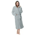 thumbnail image 1 of Endives Women's Robes Lightweight Soft Plush Long Flannel Sleepwear Fleece Hooded Bathrobe Plush Long Robe, 1 of 8