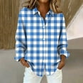 thumbnail image 1 of Endives Women's Shirts Fashion Casual Printed Button Down Long Sleeve Shirts Tops Blouse, 1 of 5