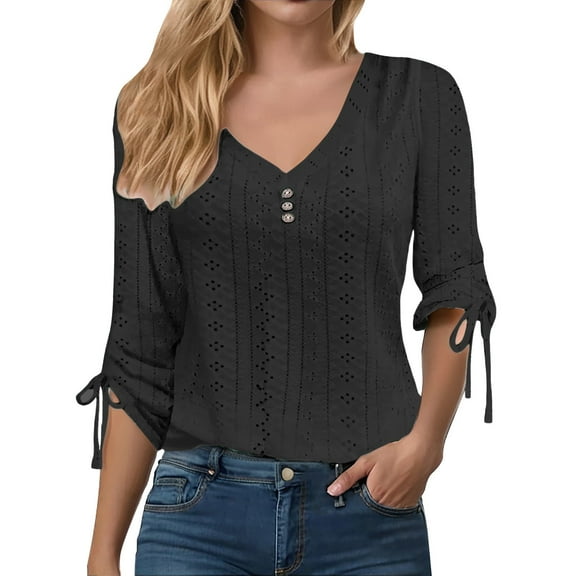 Endives Women's Shirts V Neck Long Sleeved Shirt Top Loose Dress Casual White Shirt Plus Size