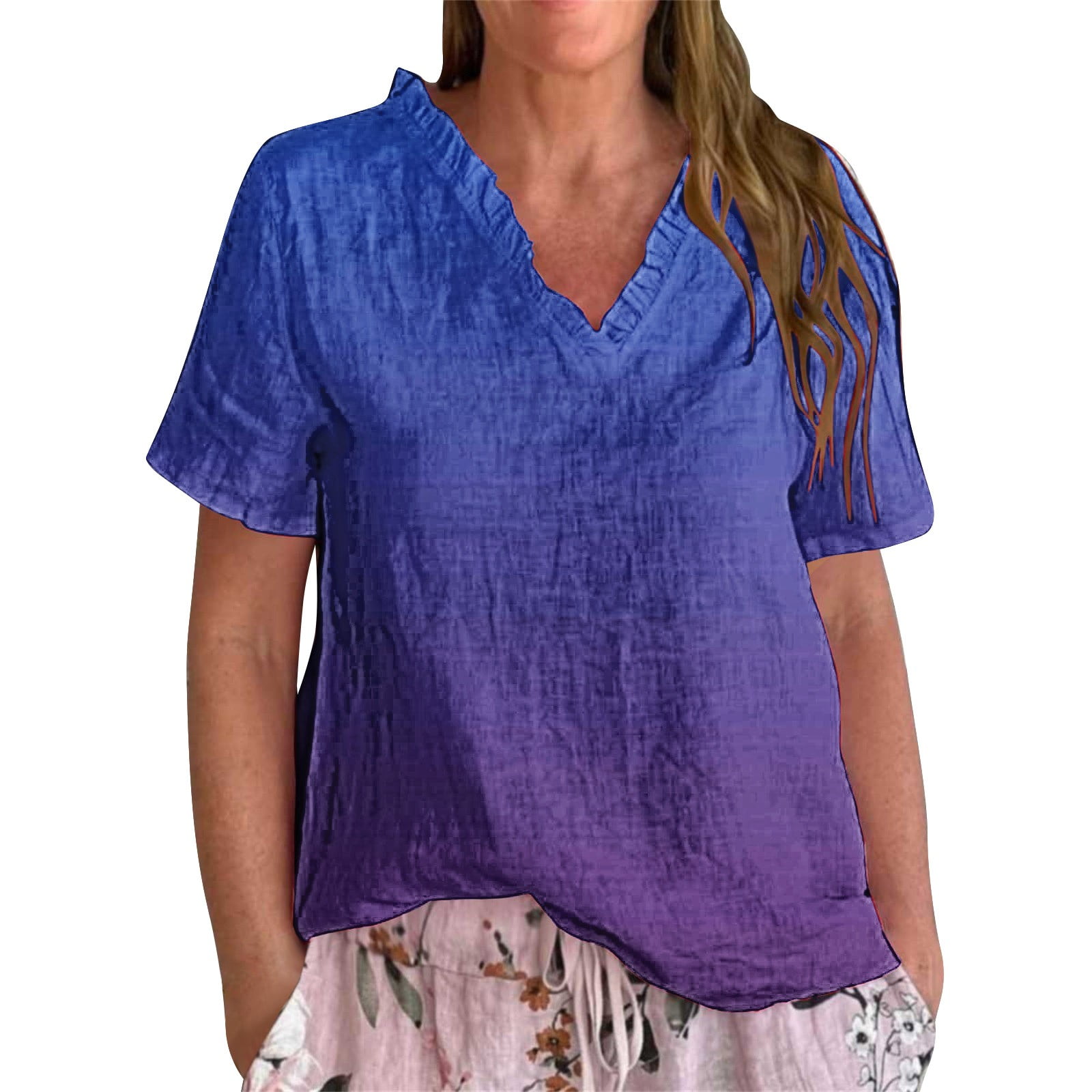 Women's Vintage Art Print Casual Shirt