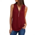 thumbnail image 1 of Endives Women's Tank Top Vest Tee V Top Womens Loose Blouse Neck Sleeveless T Shirt Casual Blouses, 1 of 7