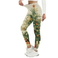 thumbnail image 1 of Endives Women's Thermal Leggings Velvet Warm Christmas Retro Printed Home Leggings Fleece Lined Leggings, 1 of 6