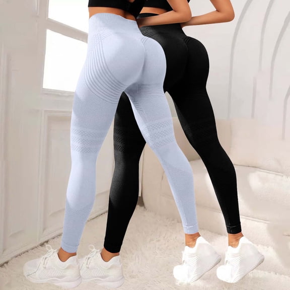 Endives Women's Yoga Pant Hip Lifting Fitness Pants High Waist Hip Yoga Legging Pants 2pc