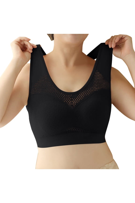 Womens Beauty Back Underwear Wireless Bra Thin Sports Bra