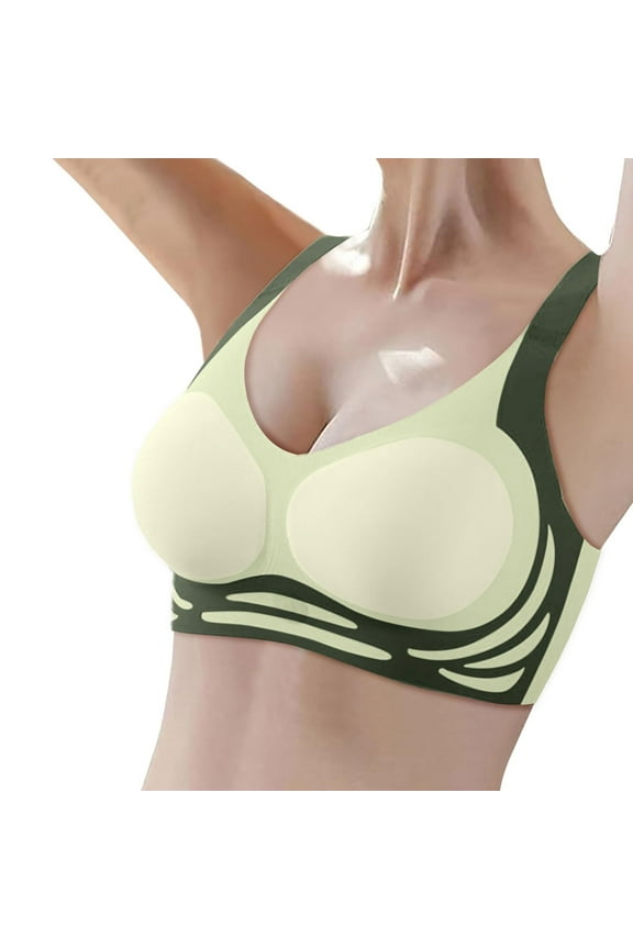 Womens Bras Super Gather Anti Sagging Breasts Support Pushup Lifting Bras for Older Women Seamless