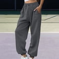 thumbnail image 1 of Endives Womens Sweatpants Baggy High Waisted Joggers With Pockets Comfy Active Workout Pants Fall Winter, 1 of 4