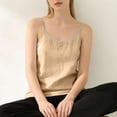 thumbnail image 1 of Endives Womens Tank Top Sleeveless Shirt Thin Strap Crew Neck Camisole Slimming Flared Top Daily Wear Outerwear, 1 of 6
