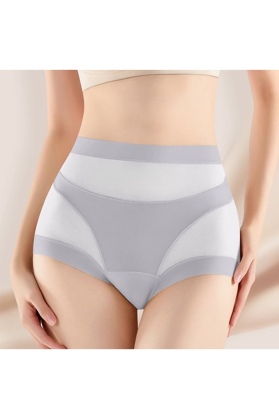 Womens Underwear High Waist Control Tummy Thin Ice Non Marking Breathable Body Shaping Briefs Panties for Women