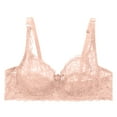 thumbnail image 1 of Endives Womens Underwire Bra Lace Floral Bra Unlined Unpadded Plus Size Full Coverage Bra, 1 of 8