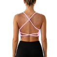 thumbnail image 1 of Endives Yoga Sport Bras Padded Yoga Bra Adjustable Spaghetti Strips High Support Workout Tops For Yoga Running Sports Bras for Women High Support, 1 of 6