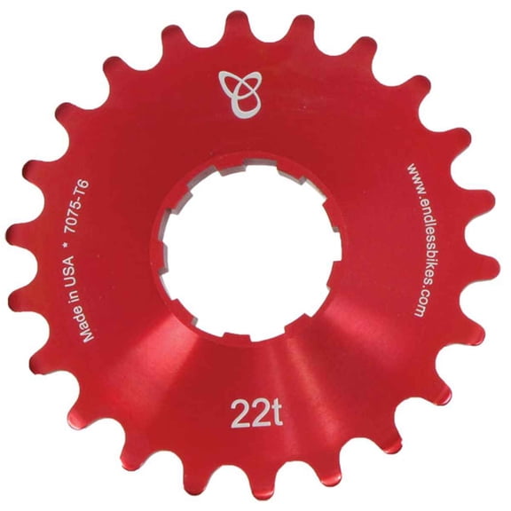 Endless Bike Kick Ass Cog, 22t - Red Ano