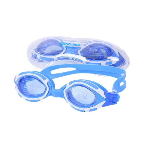 Endless EL-1001BLUE Swimming Goggle with Anti-Fog & UV Protection - Blue - One Size