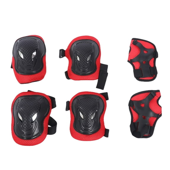 Endless EL-1028RED Protective Guard Kit for Skating, Cycling & Skateboarding with Knee, Elbow & Wrist Protector - Red