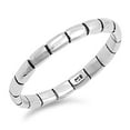 thumbnail image 1 of Endless Eternity Grooved Stackable Ring .925 Sterling Silver Band Jewelry Female Male Unisex Size 9, 1 of 4