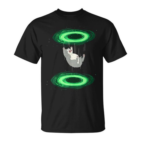 Endless Fall Cat With Portal Outfit For Kitten Lovers T-Shirt Size S-5XL