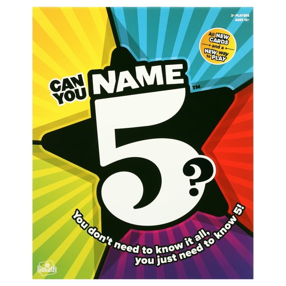 Endless Games, Name 5 Board Game, Children Ages 12+