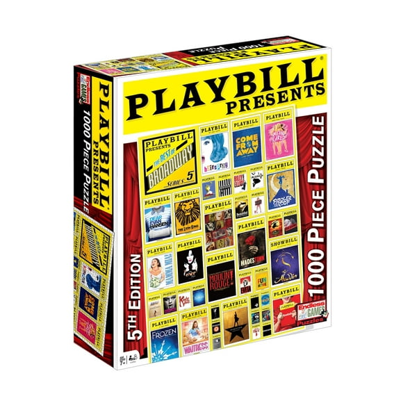 Endless Games Playbill Broadway Cover 1000pc puzzle