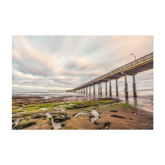 Endless Horizon - San Diego California Photography Bridge Coastal Seascape Ocean Landscape Scenic Nautical Unframed Wall Art Print 40 x 60 inches