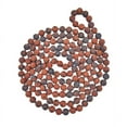 thumbnail image 1 of Endless Infinity Matte Finish Mahogany Obsidian Beaded Long Endless Infinity Mala Style Necklace, 60 Inches Long, 1 of 2