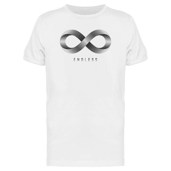 Endless Infinity Symbol T-Shirt Men -Image by Shutterstock, Male x-Large
