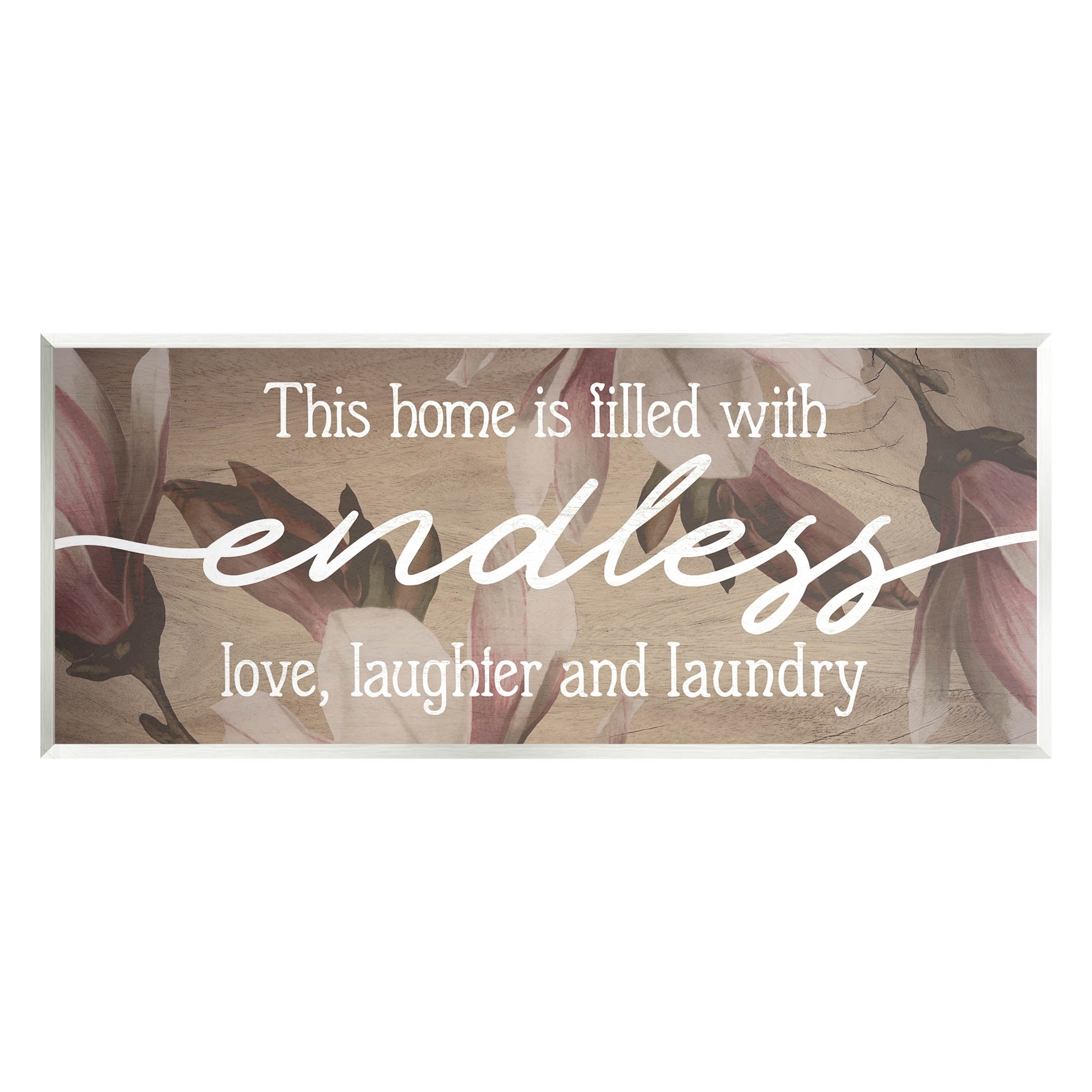 Endless Love Laughter Laundry Phrase Botanical & Floral Graphic Art Unframed Art Print Wall Art