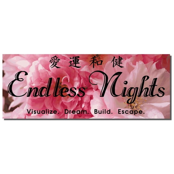 Endless Nights Cherry Blossom JDM Box Sticker Decal 8"