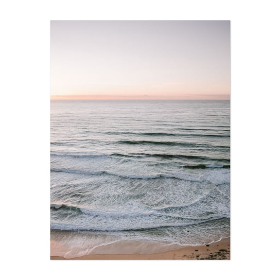 Endless Ocean Serenity at Ericeira - Travel Photography - Ericeira Lisbon Portugal Photography Ocean Waves Beach Seascape Sunset Coast Minimalist Unframed Wall Art Print 18 x 24 inches