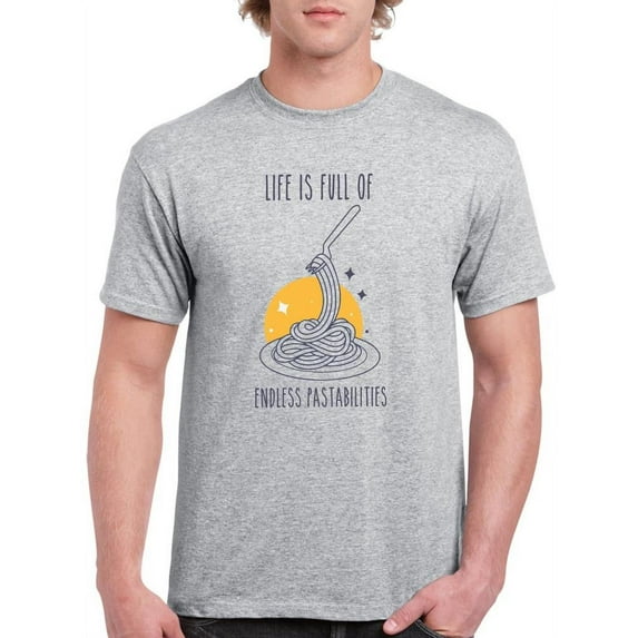 Endless Pastabilities T-Shirt Men -Smartprints Designs, Male Medium