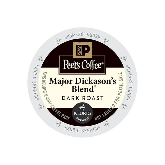 Peet's Coffee & Tea Coffee Major Dickason's Blend K-Cup Portion Pack for Keurig K-Cup Brewers, 88 Count (Packaging May Vary)