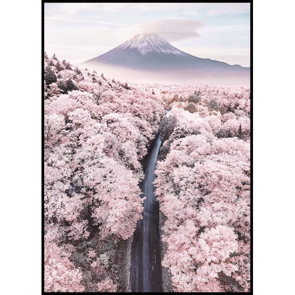 Endless Pink Poster Wall Art, Modern Wall Decor For Living Room Bedroom, 8x12 UNFRAMED