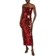 thumbnail image 1 of Endless Rose womens  Applique Midi Dress, m, Red, 1 of 4