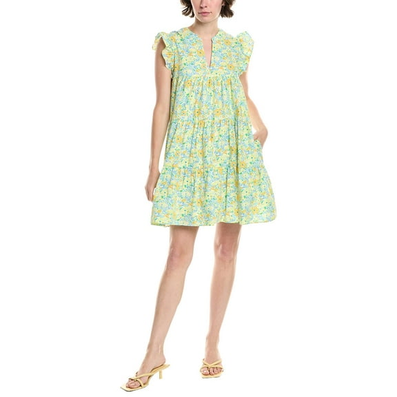 Endless Rose womens Babydoll Mini Dress, s, Green