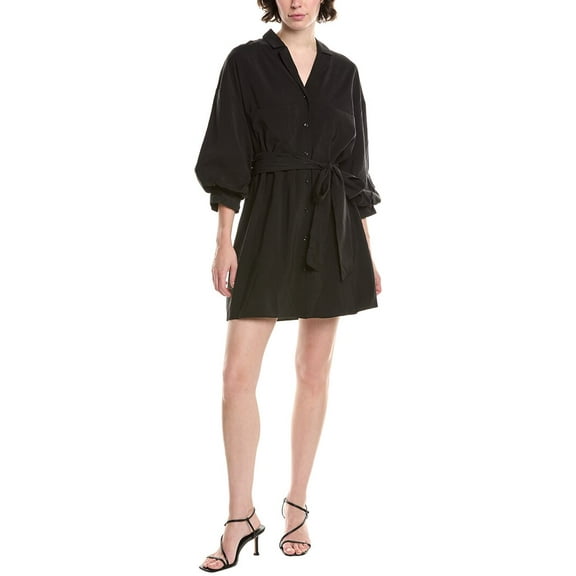 Endless Rose womens  Blouson Shirt Dress, l, Black