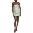 thumbnail image 1 of Endless Rose womens  Floral Embroidered Mini Dress, s, Green, 1 of 3