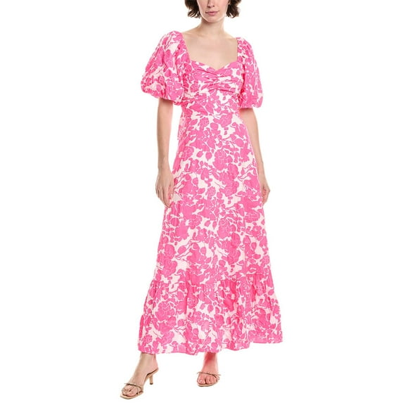 Endless Rose womens Floral Print Maxi Dress, l, Pink
