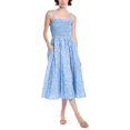 thumbnail image 1 of Endless Rose womens  Floral Print Midi Dress, l, Blue, 1 of 3