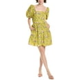 thumbnail image 1 of Endless Rose womens  Floral Print Mini Dress, xs, Green, 1 of 3