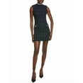 thumbnail image 1 of Endless Rose womens  Lace Detail Tweed Wool-Blend Mini Dress, s, Blue, 1 of 3