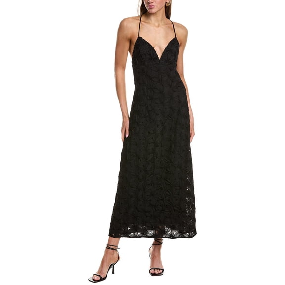 Endless Rose womens Lace Spaghetti Strap Maxi Dress, xs, Black