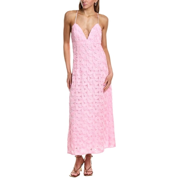 Endless Rose womens Lace Spaghetti Strap Maxi Dress, xs, Pink