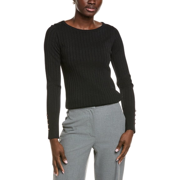 Endless Rose womens  Lurex Buttoned Top, xs, Black